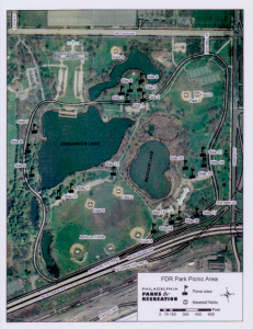 FDR Park Picnic Site Map