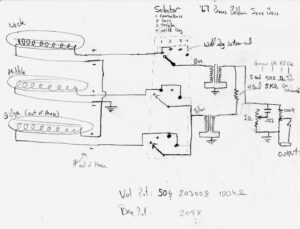 Burns-Baldwin '67 Jazz Bass Schematic